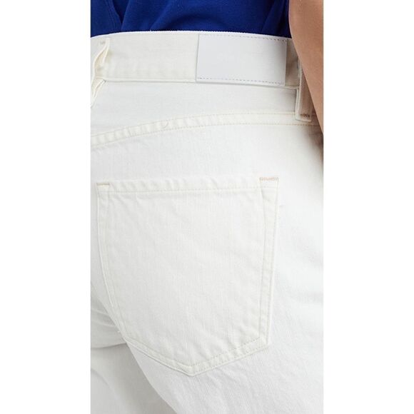 GOLDSIGN Womens The Nineties Boot Cut Jeans White Size 27 - Picture 6 of 12